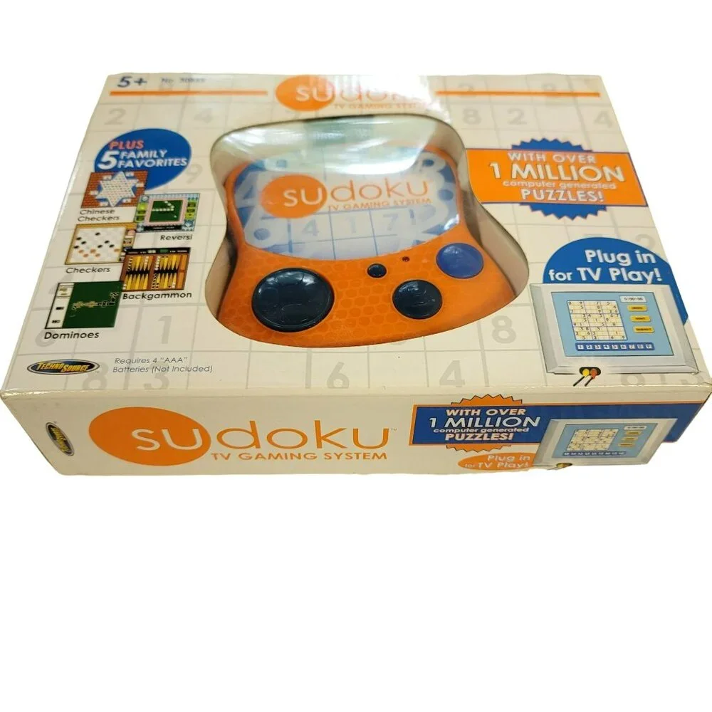 Sudoku TV Gaming System Unit Open Box Untested in Box GA148